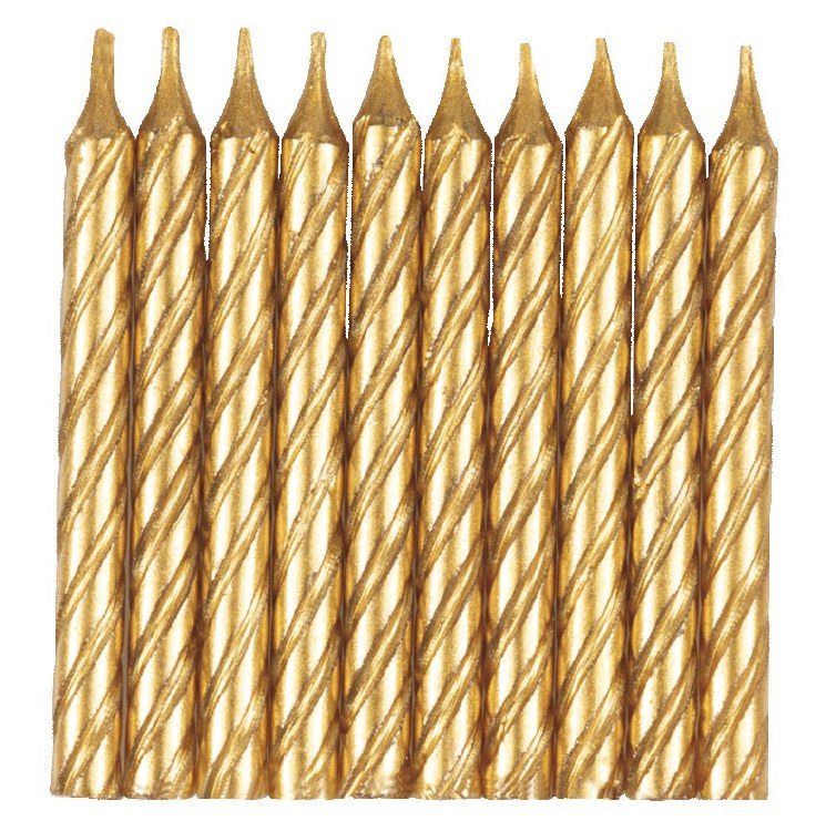 Candles Gold Spiral Met 10ct