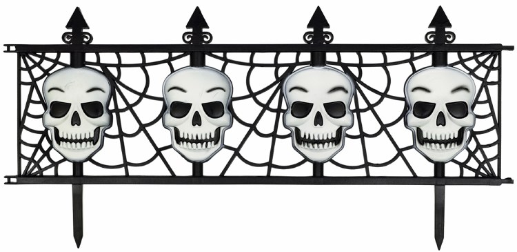 Skull Fence Glow in the Dark