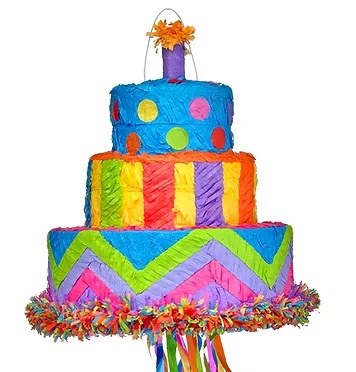 Colorful Birthday Cake Pinata