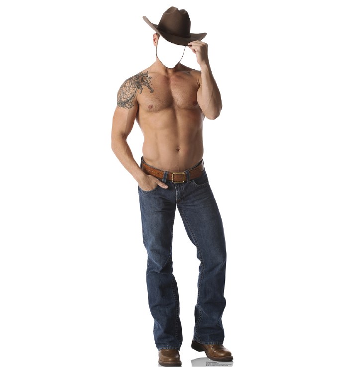 Cowboy Shirtless Standup
