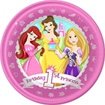 1st Bday Princess Dinner Plate 8ct