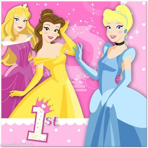 1st Bday Princess Lunch Napkins 16ct