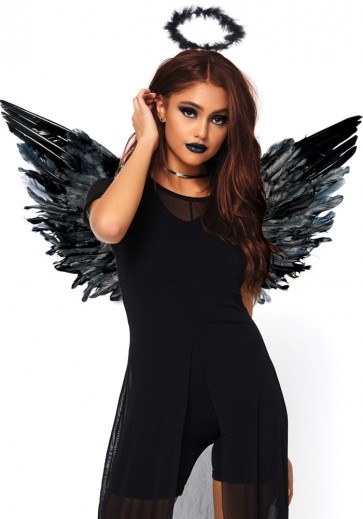 2Pc Angel Accessory Kit Black