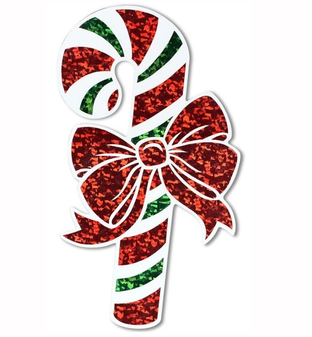 Candy Cane Prism Cutout ~ 1 ct./17&quot; Tall
