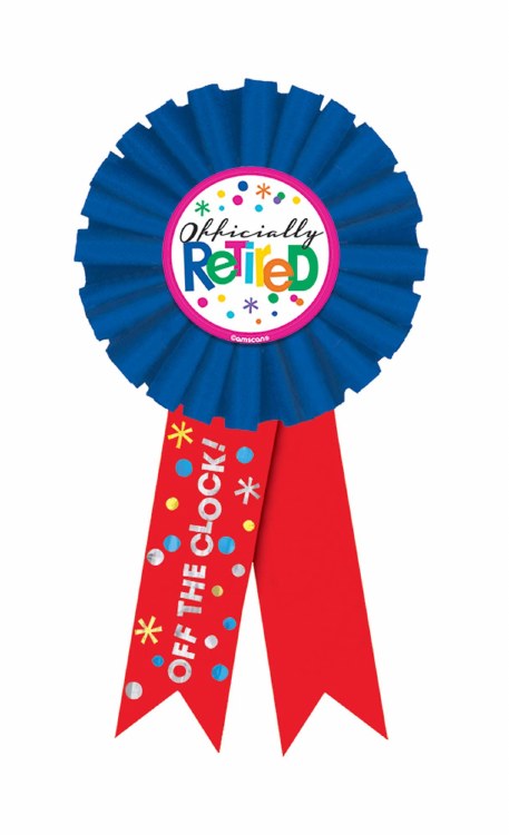 Officially Retired Award Ribbn