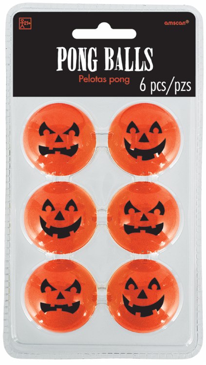 Jack O Lantern Ping Pong Ball