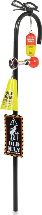 Over The Hill Cane Gag Gift