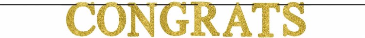 Banner Congrats Gold