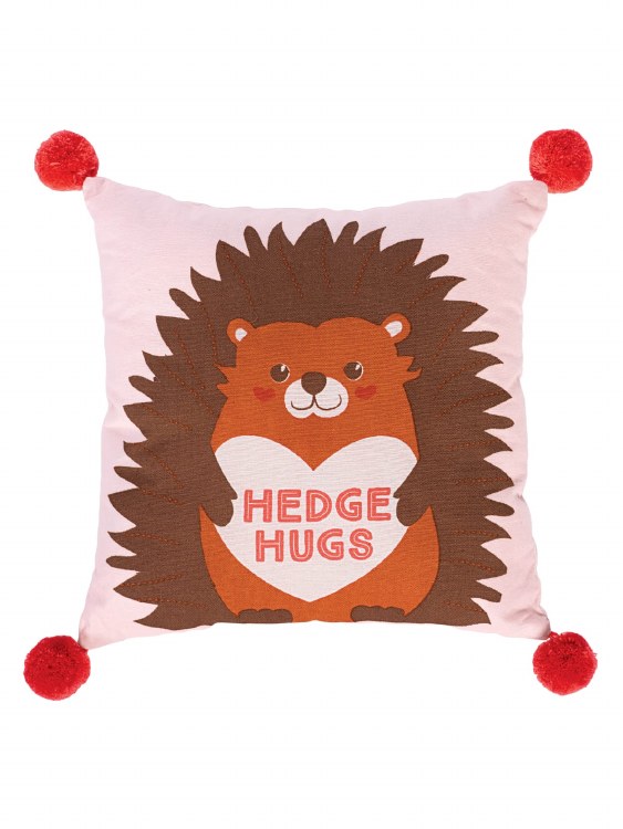 Valentine Hedge Hugs Pillow