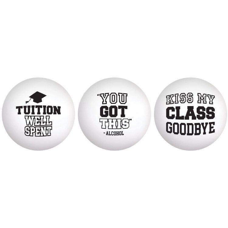 Edgy Grad Pong Balls