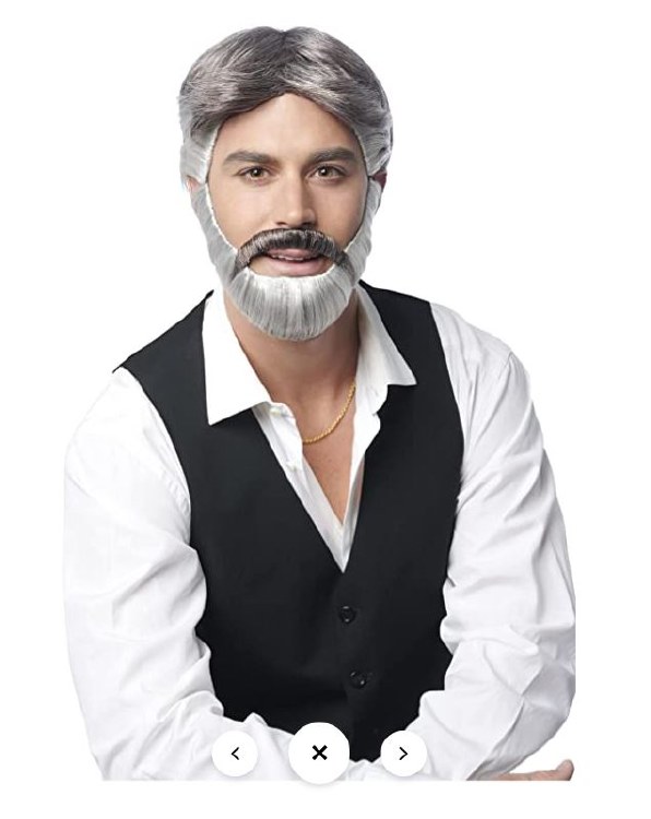 Wig Gambler w/ Beard
