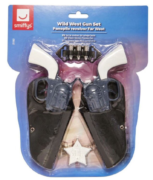 Wild West Gun Set Small Grey