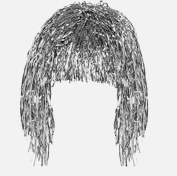 Wig Tinsel Silver