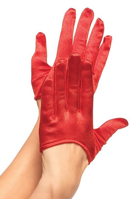 Gloves Mini Cropped Red
