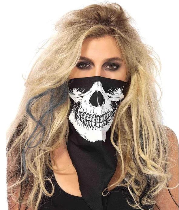 Skull Bandana OS Black/White