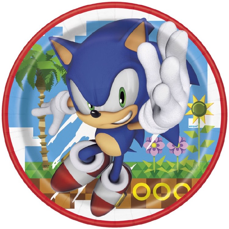 Sonic Plates 9" 8ct