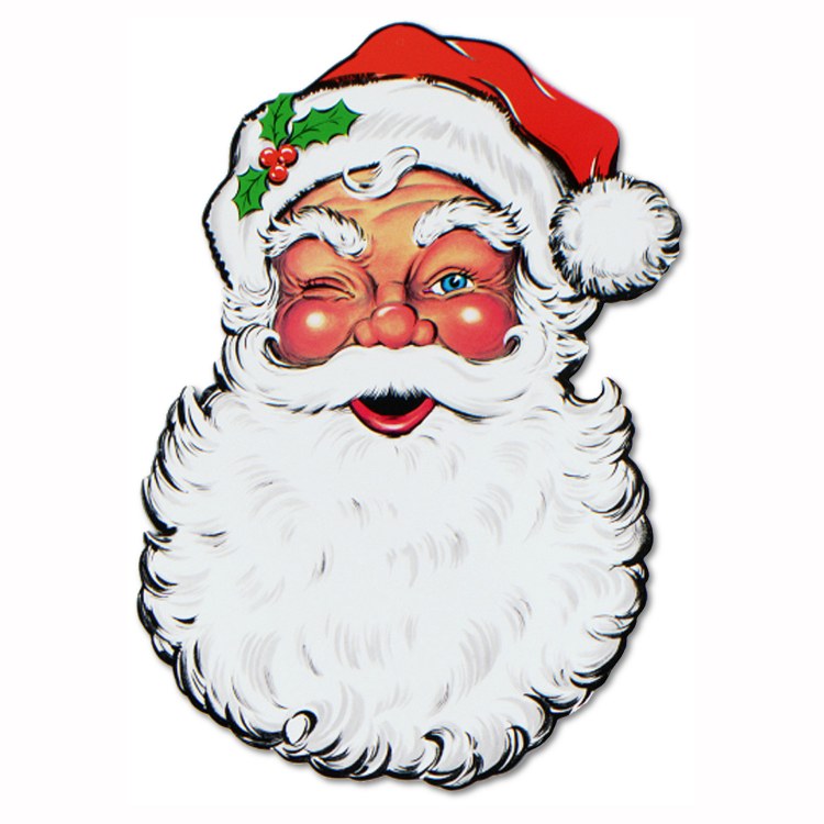Large Santa Cutout ~ 26" x 17"