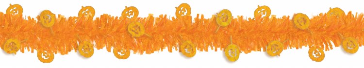 Garland Tinsel Pumpkin 20ft