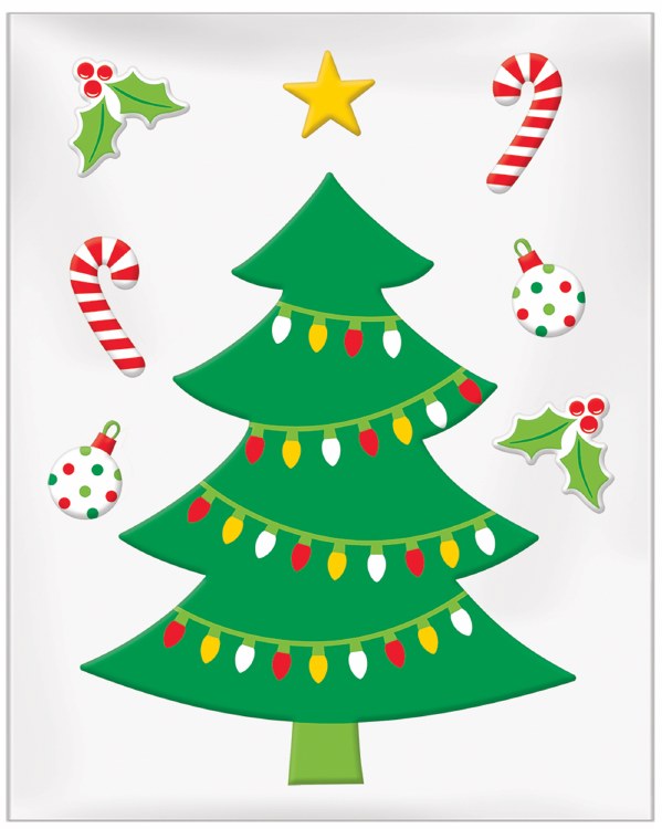 Christmas Tree Gel Clings