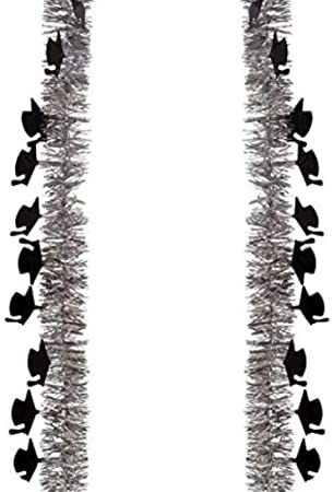 Grad Tinsel Garland Silver 9ft