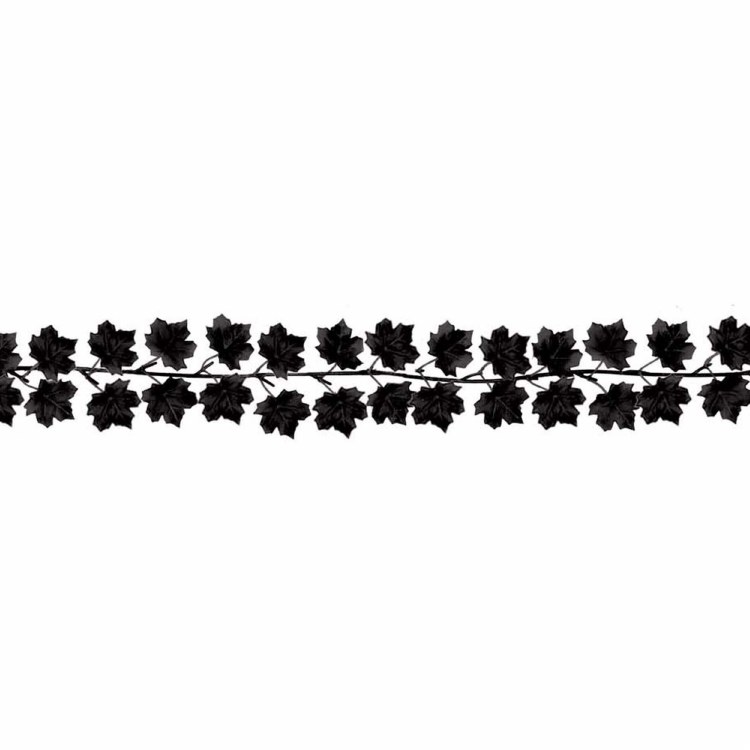 Boneyard Garland Black Leaf 5ft