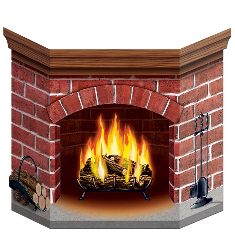 Stand-Up Brick Fireplace