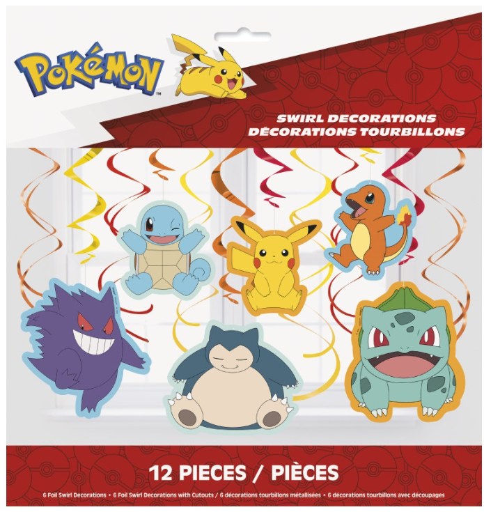 Pokemon Swirl Decor 12pc