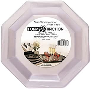 Plate 10.25in Clear 8ct