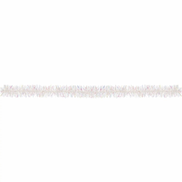 Garland Tinsel Glitter Irridescent 9ft