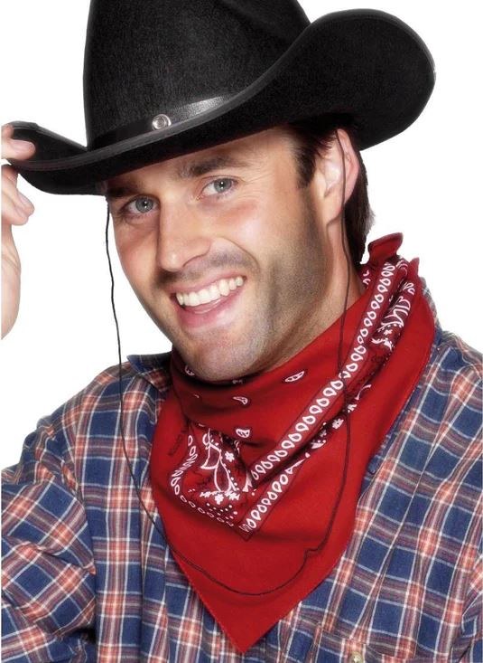Red Cowboy Bandana