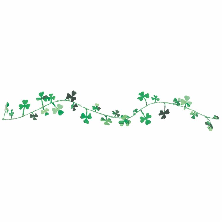 12ft. Shamrock Foil Wire Garland