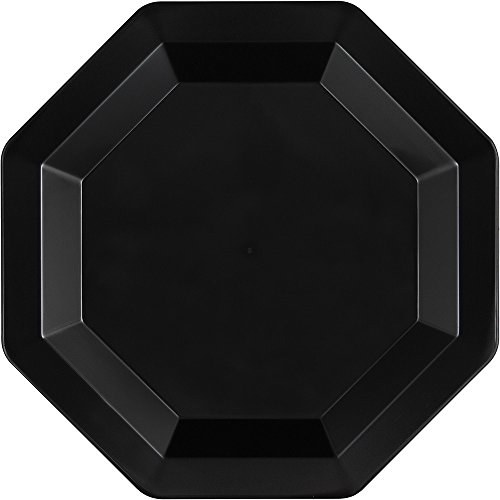 Plate 7in Black 8ct