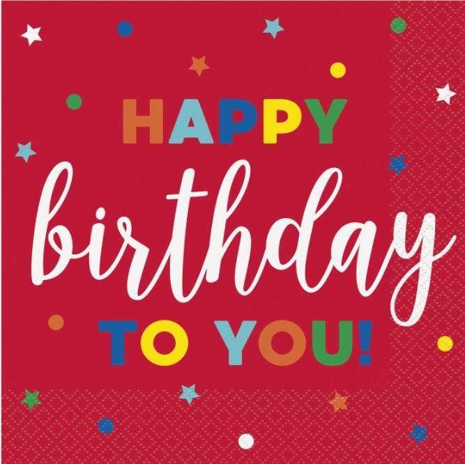 Dot &amp; Star BDay Lunch Nap 16ct