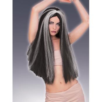 Wig ExtraLong Black/White 30"