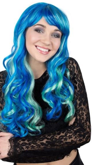 Wig Aquamarine Blue/Green