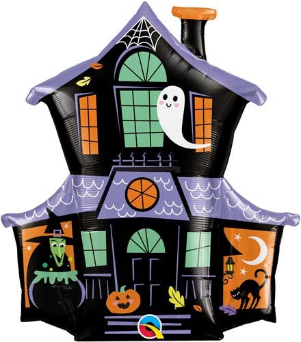 Haunted House Shape • Jumbo 41" Mylar Helium Balloon