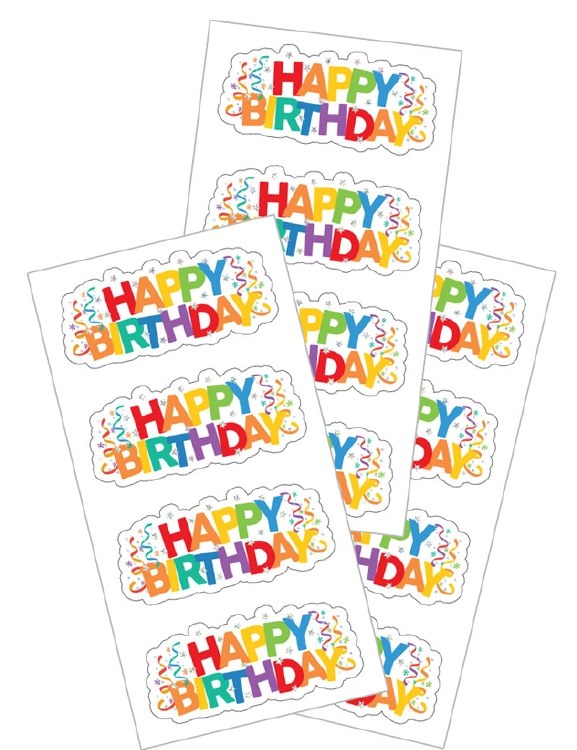 Sticker Sheet Happy Birthday