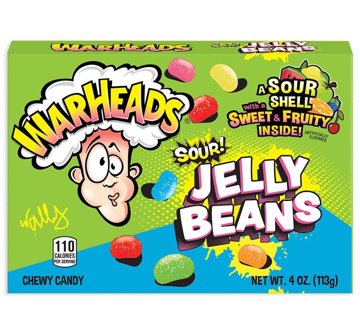 Warheads Jelly Beans 4oz