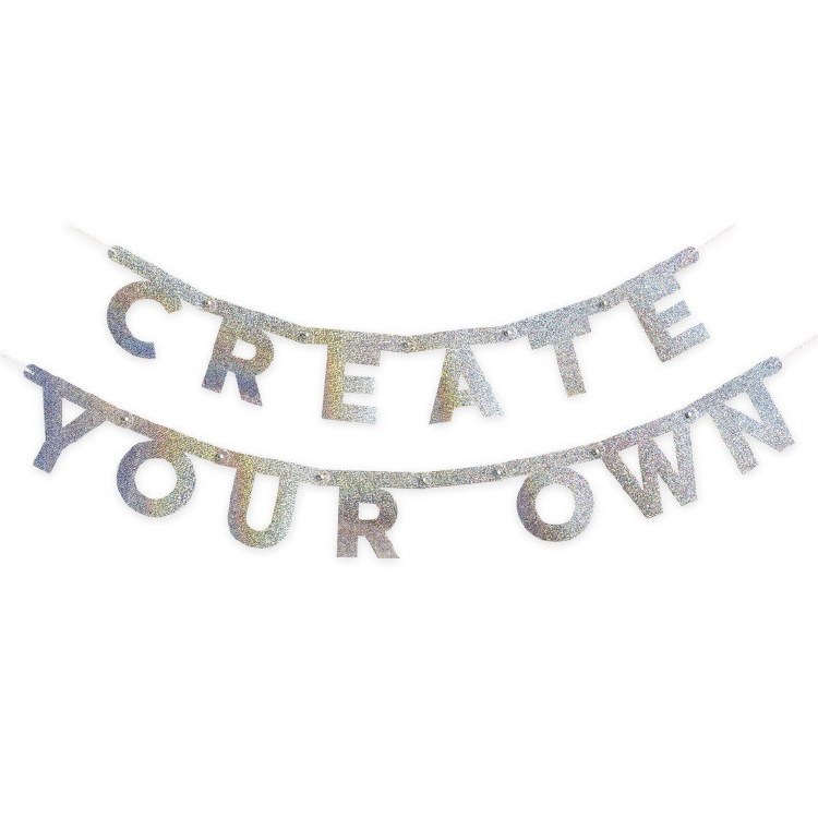 DIY Banner Kit Glitter Foil