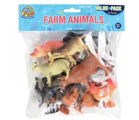 Farm Animal Figures 12pk
