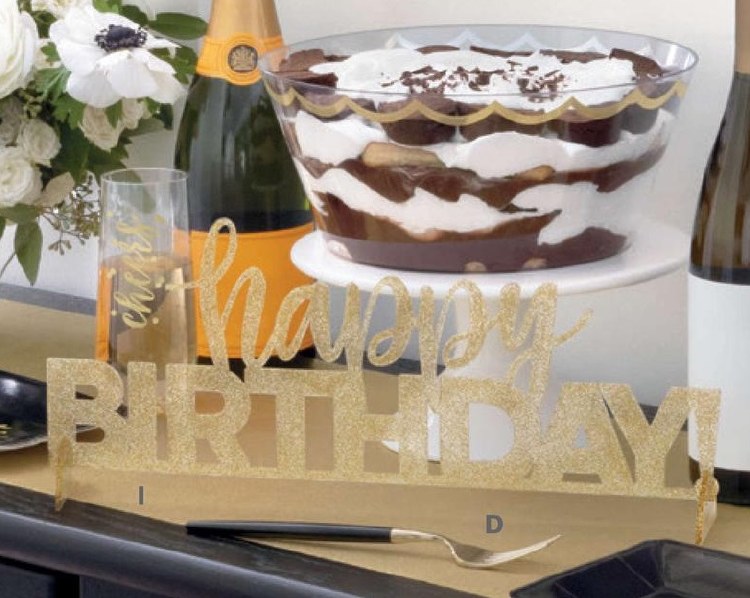 Centerpiece HB Gold Glitter