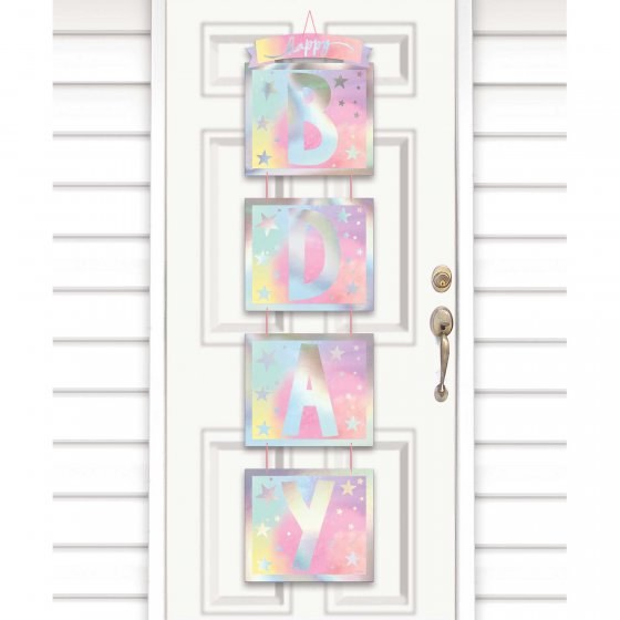 Luminous Happy Birthday Door Hang