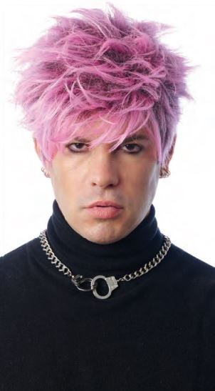 Rap Rocker Wig Pink/Black