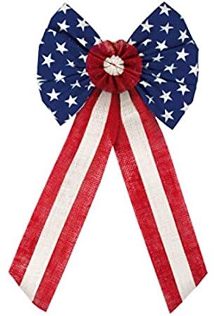 Americana Burlap Bow