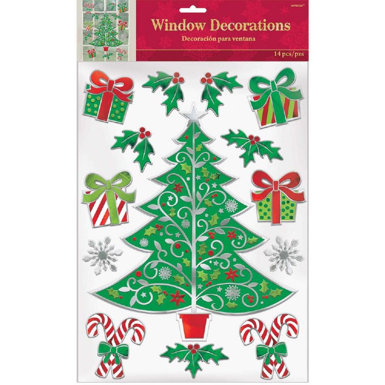 Traditional Window Christmas Decor