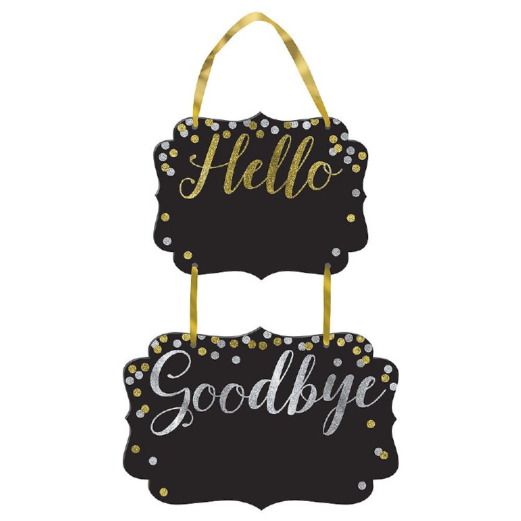 Hello &amp; Goodbye ChalkboardSign