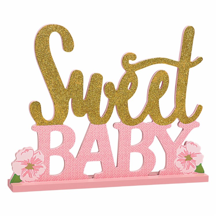 Floral Baby Tabletop Sign