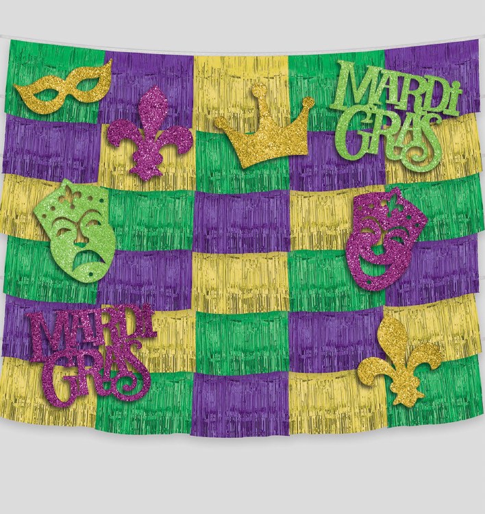 Mardi Gras Fringe Backdrop