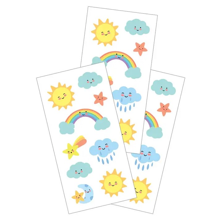 Sticker Sheet Kawaii Sky