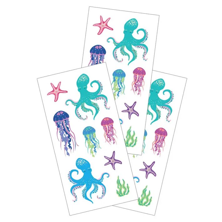 Sticker Sheet Jellyfish &amp; Octo